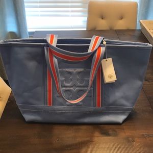 NWT Tory Burch blue Dusk Canvas Tote